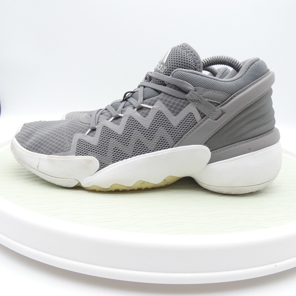 Adidas DON Issue 2 Grey White Basketball Shoes Mens 7.5 FW8515 Donovan Mitchell - Picture 3 of 10